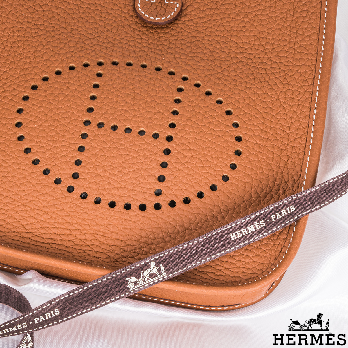 HERMÈS-Hermes Mini Evelyne 16 e Bag Y7 Tempete ghw